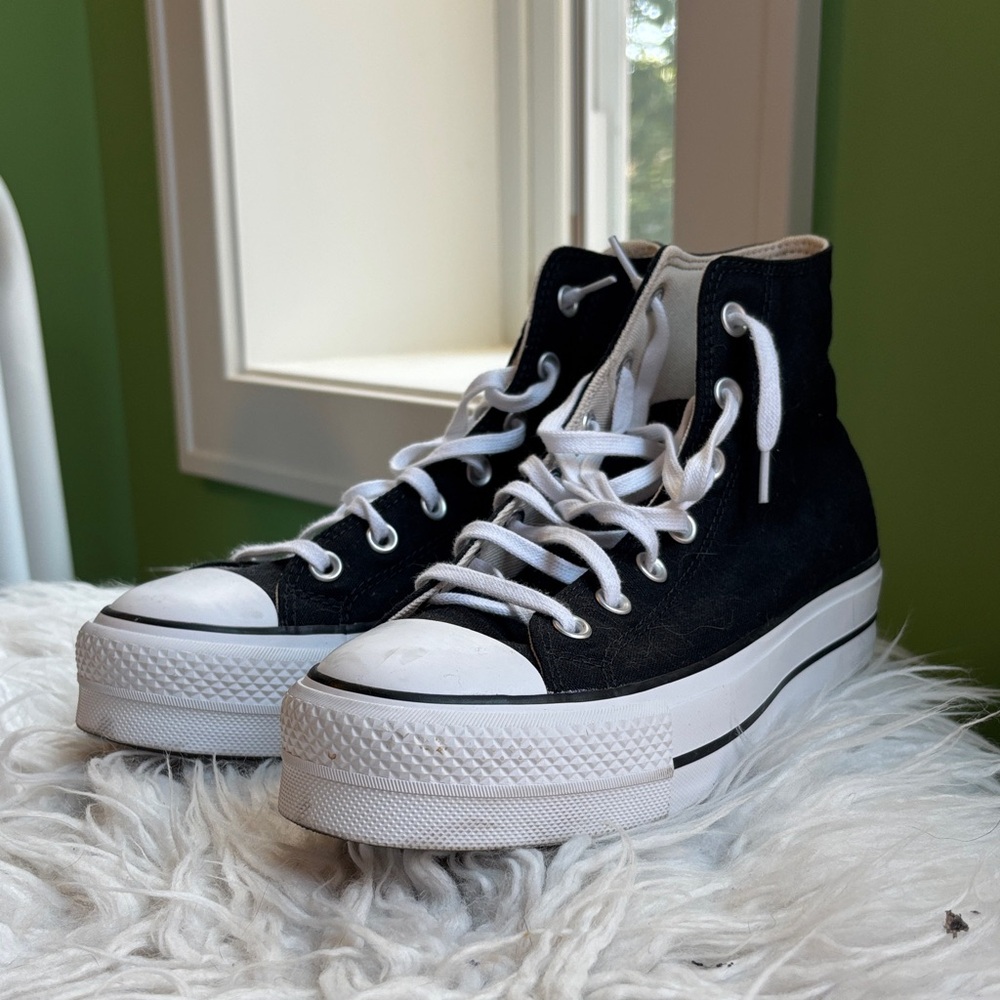 Classic Black High-Top Sneakers